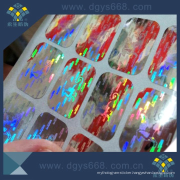 3D Laser Hologram Label with Number Custom Printing